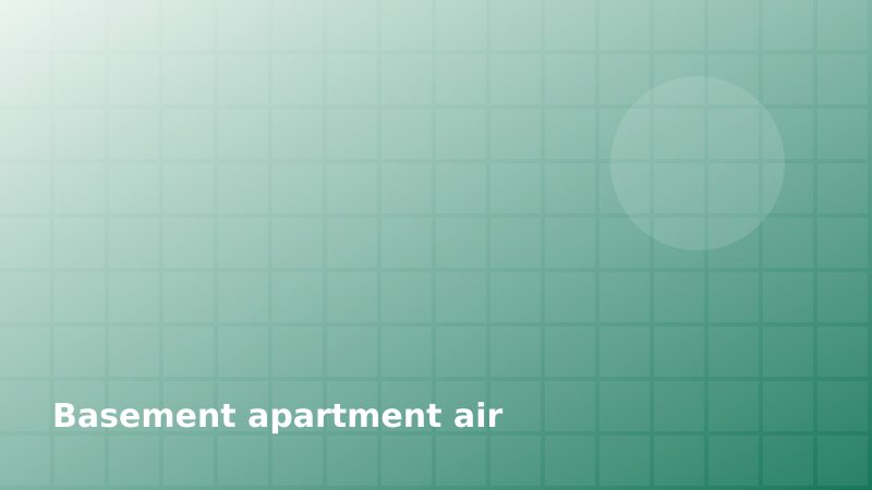 How to size an air purifier for a basement apartment